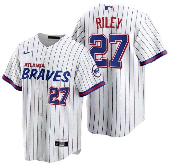 Braves 27 Austin Riley White 2021 City Connect Cool Base Jersey Dzhi,We sell and wholesale Braves 27 Austin Riley White 2021 City Connect Cool Base Jersey Dzhi on line form chian!